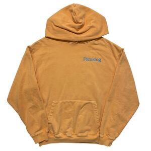 Pleasing Harry Styles Sunset Orange & Blue Hoodie Pullover Sweatshirt Size S